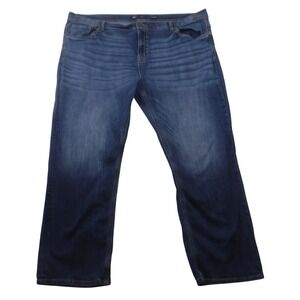 BKE Seth Slim Straight Leg Jeans Mens 46x32 Blue Medium Wash Denim Stretch